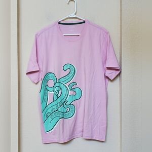 Bonobos Pink Graphic Men's Shirt.   Size Large